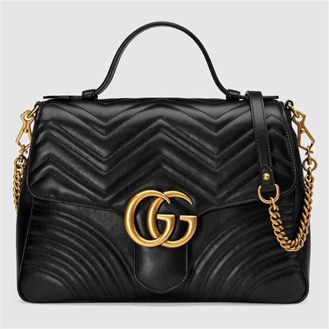 gucci marmont flap black|gg marmont handbags.